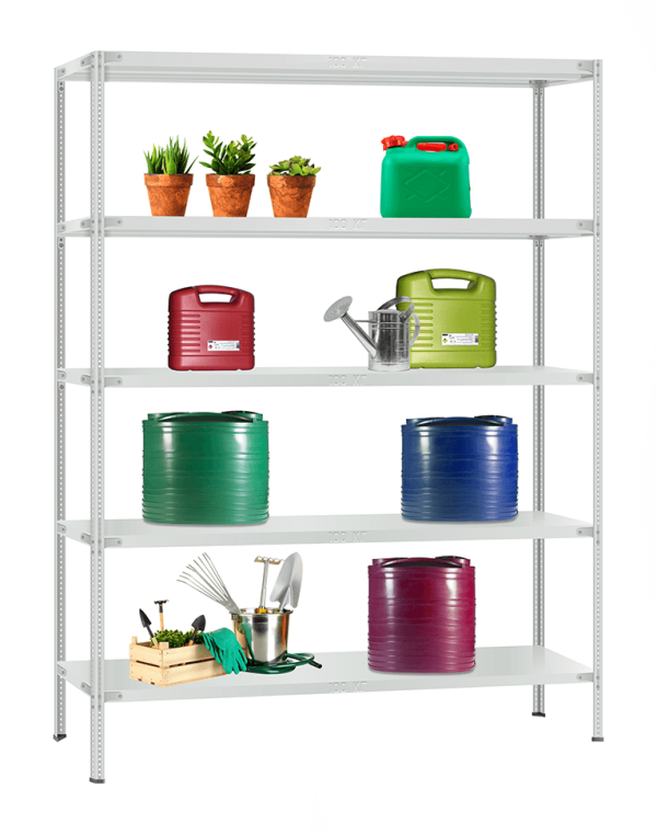 Стеллаж металлический Титан МС-900 2000x1000x400 5 полок