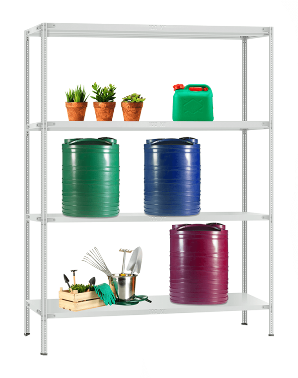 Стеллаж металлический Титан МС-900 2200x1000x400 4 полки